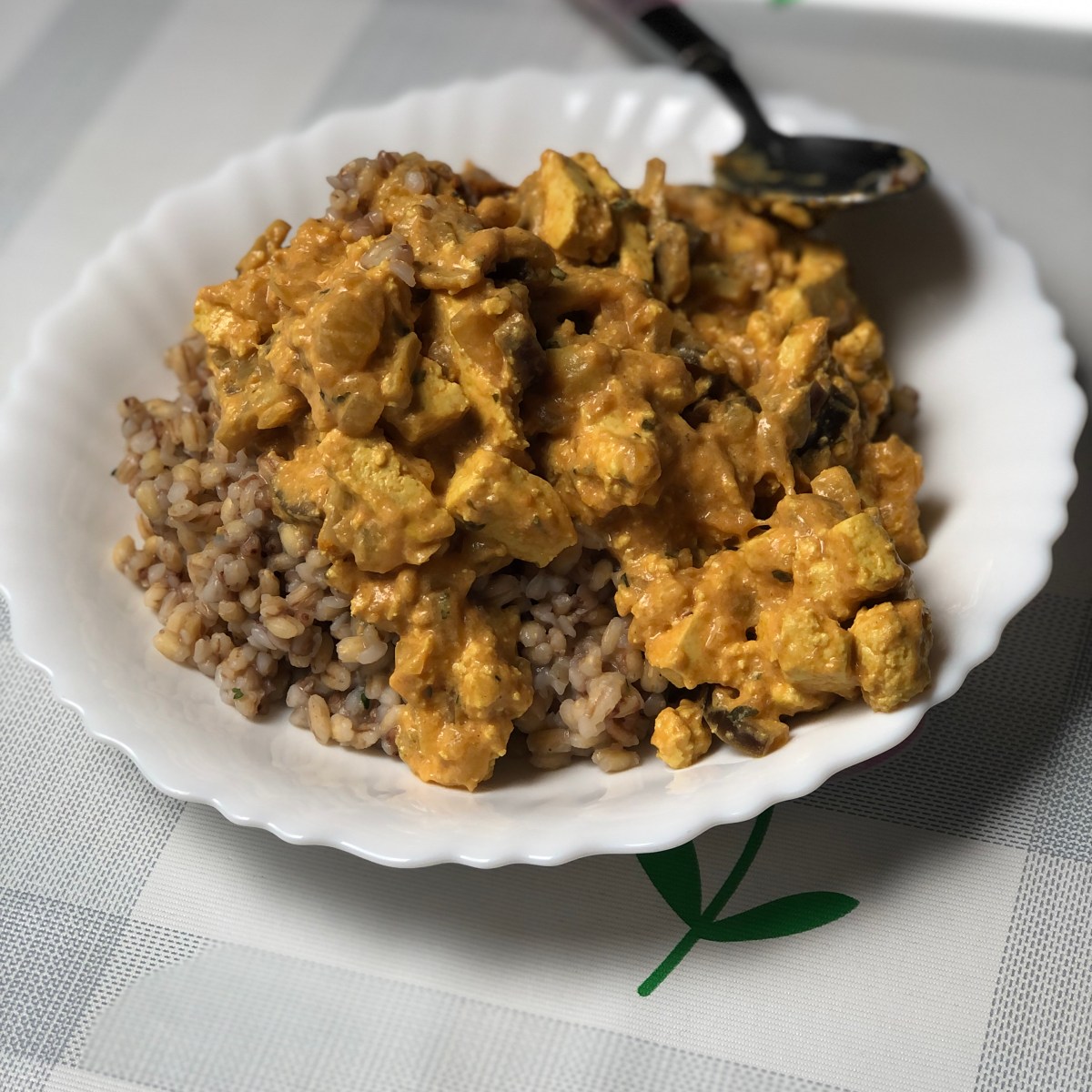 Tofu v curry omaki&nbsp;😋